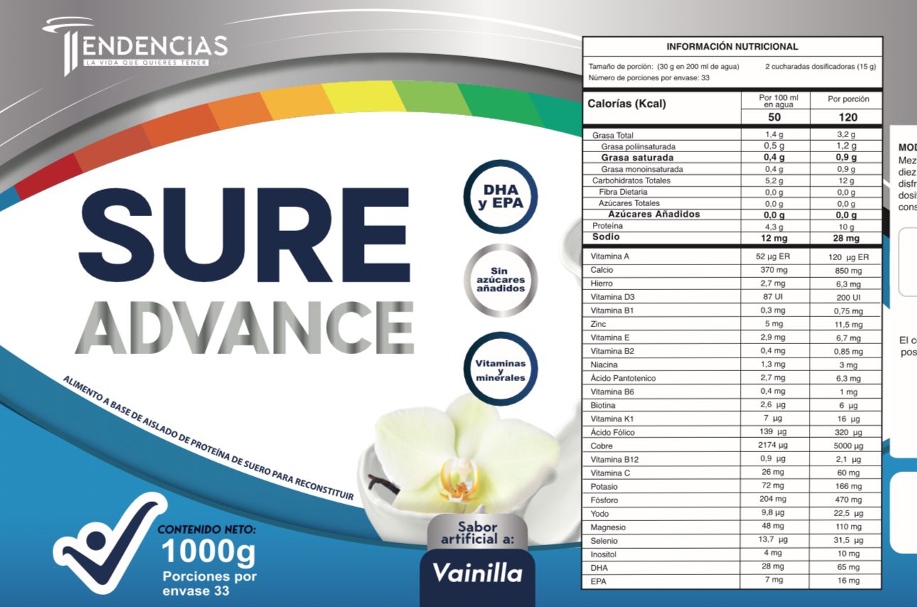 Sure Advance – Lata x 1000 Grs